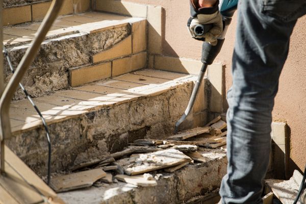 Concrete Stair Demolition in Toms River